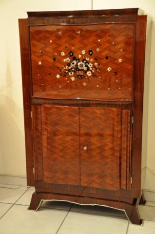 JULES LELEU BAR IN MARQUETRY 1930-1940, More Informations...