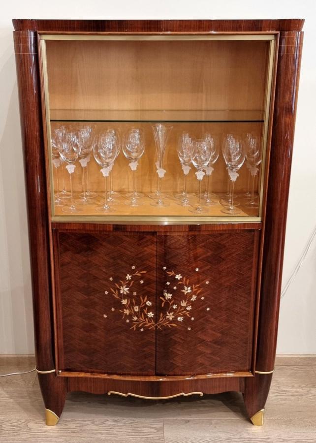 Jules Leleu Bar Rosewood And Marquetry Circa 1940 , More Informations...