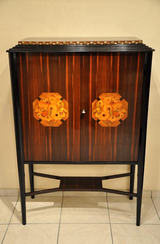 MAURICE DUFRENE CABINET MACASSAR & MARQUETRY ART DECO 1920 -1925, More Informations...