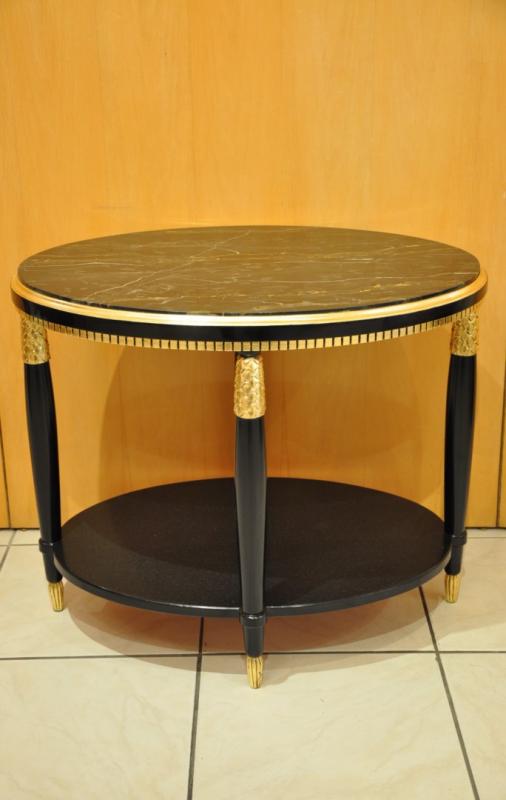 Paul FOLLOT COFFEE TABLE BLACK LACQUER GILDED WOOD  ART DECO 1920-1925, More Informations...