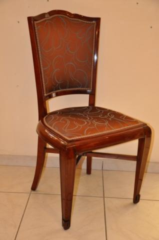 SUE & MARE 6 CHAIRS IN MAHOGANY ART DECO PERIOD   , More Informations...