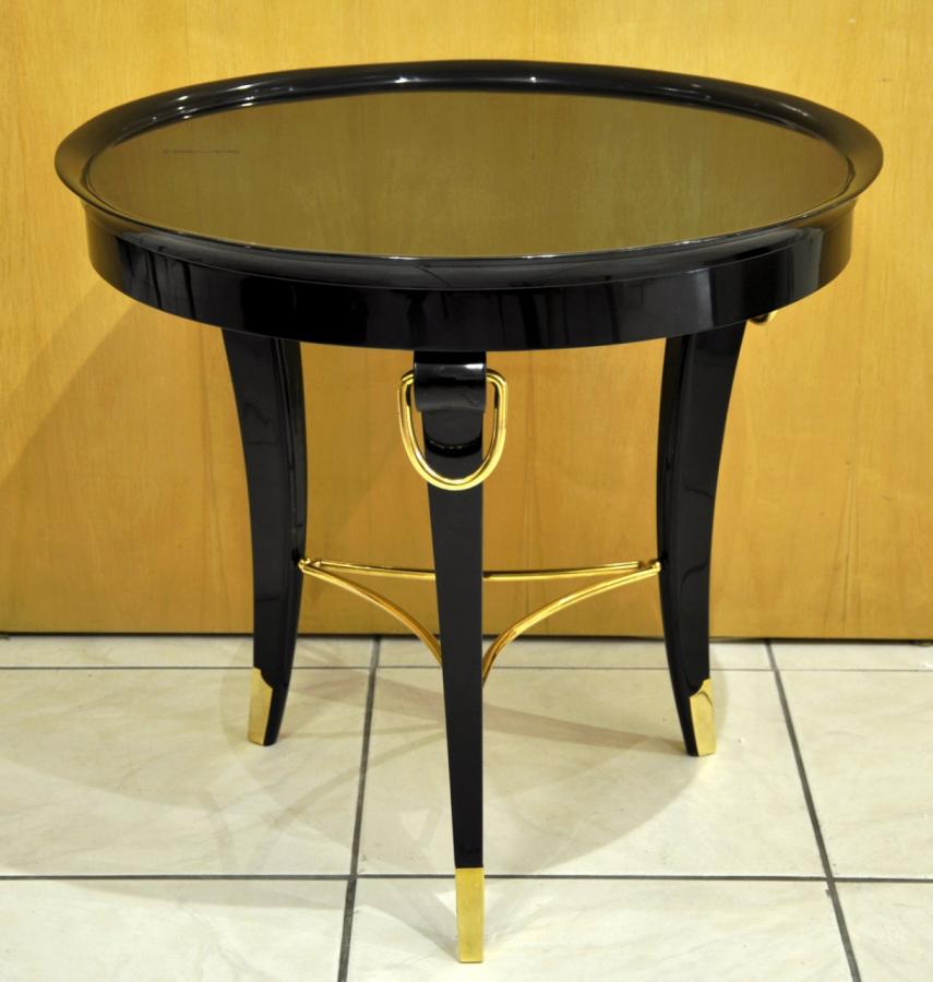 Table basse GuÃ©ridon Laque Noire Design 1950 , Plus d'infos...