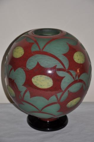 CHARDER LE VERRE FRANCAIS  VASE COSMOS, More Informations...