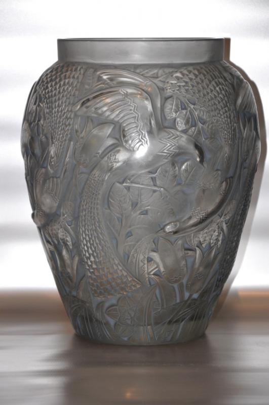 D'AVESN PIERRE VASE BIRDS OF PARADISE ART DECO, More Informations...