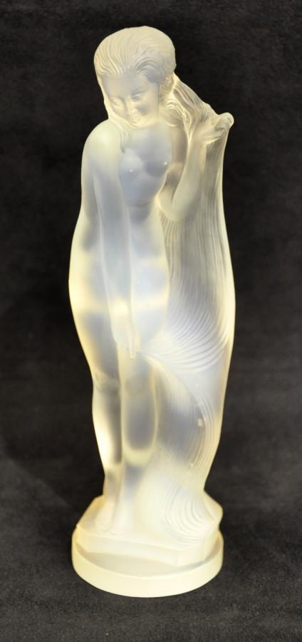 Edmond Etling Opalescent Glass Statue Art Deco 1930, More Informations...