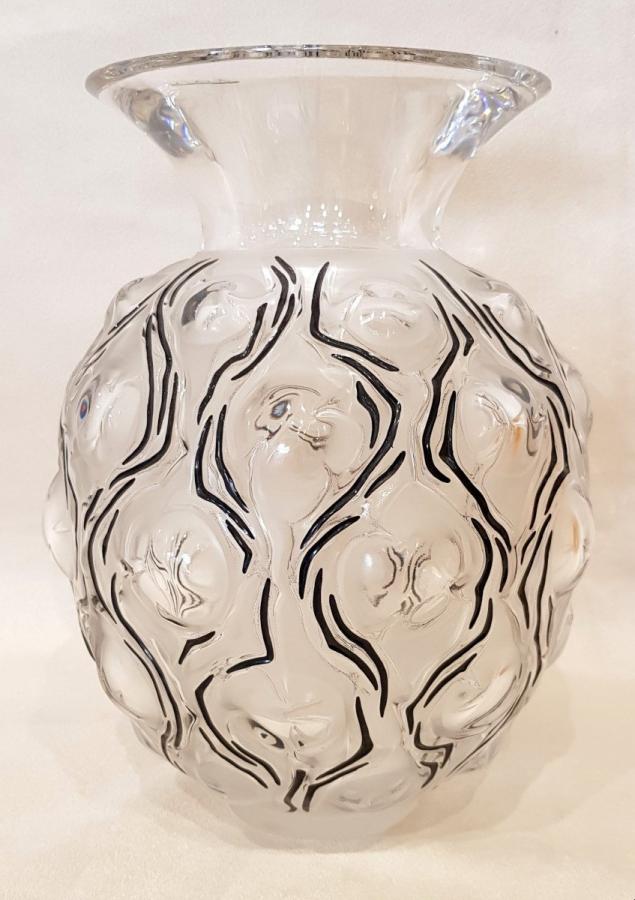 Lalique France Chardons Vase Enameled Crystal Limited Series , More Informations...