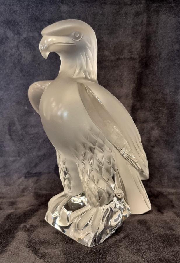 Lalique France Imperial Eagle Crystal Sculpture , More Informations...