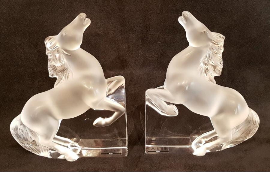 Lalique Pair Of Bookends Kazak CHRYSTAL, More Informations...