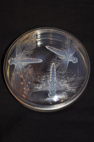 LALIQUE RenÃ© opalescent glass box LIBELLULES, More Informations...