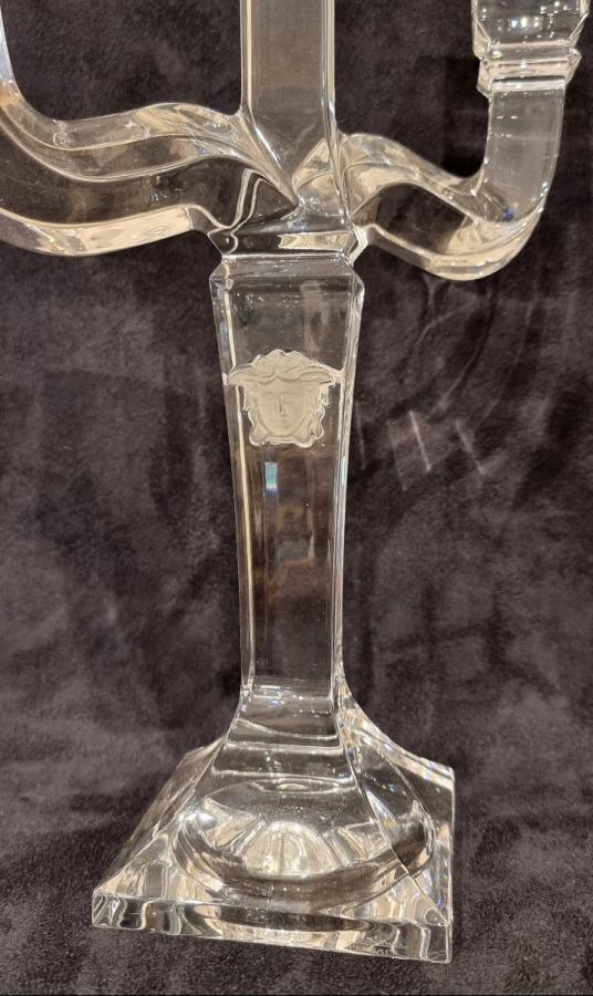 Rosenthal Versace Pair Of Crystal Candelabra , More Informations...