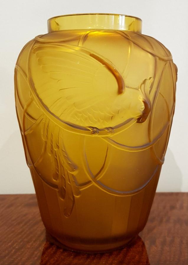 Sabino Vase Les Aras Color Art Deco 1930 , More Informations...