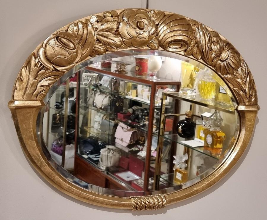 Art Deco Golden Wood Mirror 1920-1925 , More Informations...