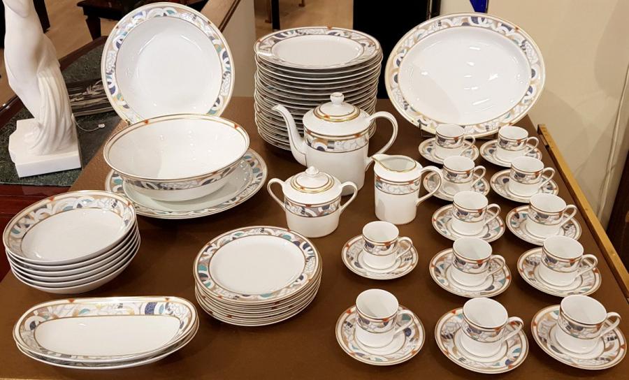 Bernardaud Model Paris Service For 12 People In Limoges Porcelain, More Informations...