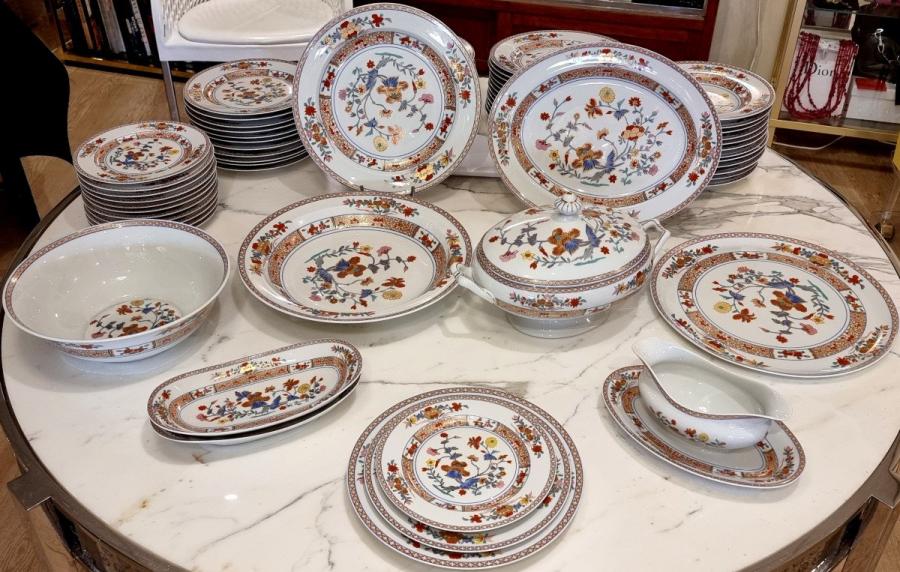 Bernardaud Porcelain Service Model Pondichery 70 Pieces , More Informations...