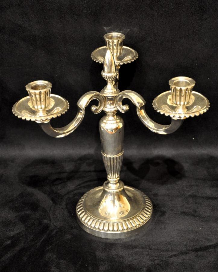 Chrysalia Paris Pair Of Candelabra Silver Bronze Circa 1940, More Informations...