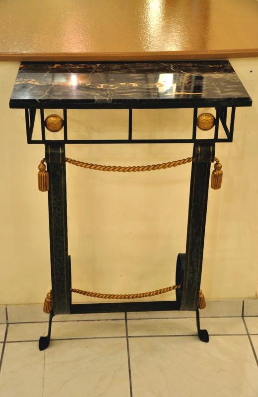 MERCERIS ROBERT CONSOLE IN WROUGHT IRON CIRCA 1940, More Informations...