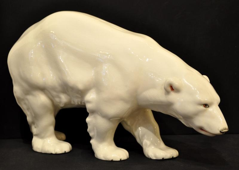Polar Bear Ceramic Enamel Art Deco CraquelÃ©e 1930 , More Informations...