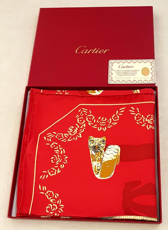 CARTIER CarrÃ© Soie BIJOUX , Plus d'infos...