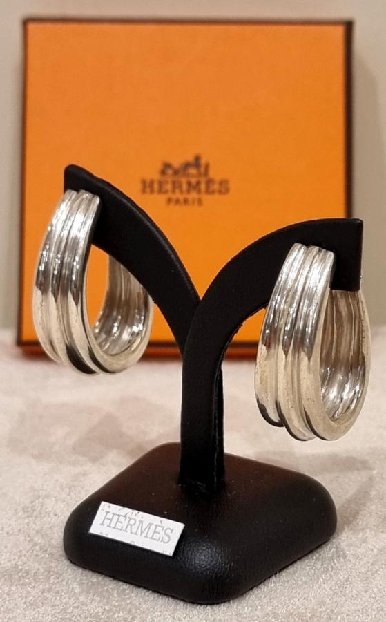 HermÃ¨s Boucles d'Oreilles Argent , Plus d'infos...