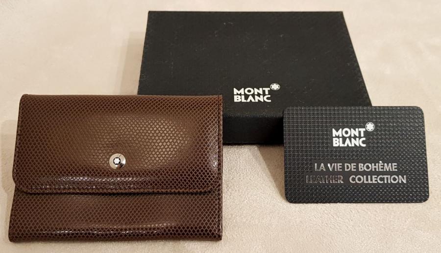 MONT BLANC PORTE-MONNAIE Cuir Marron , Plus d'infos...