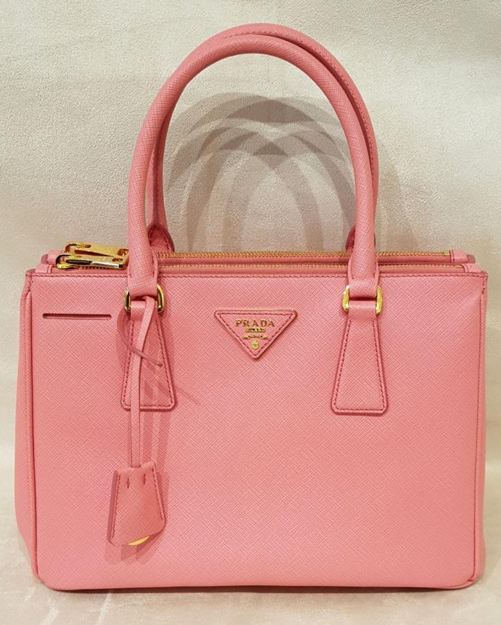 PRADA SAC GALLERIA CUIR SAFFIANO ROSE  , Plus d'infos...