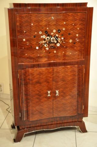 JULES LELEU BAR in MARQUETRY 1930-1940, More Informations...