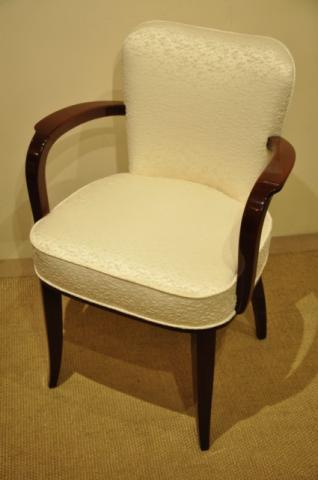 LELEU JULES MAHOGANY ARMCHAIR ART DECO 1930, More Informations...