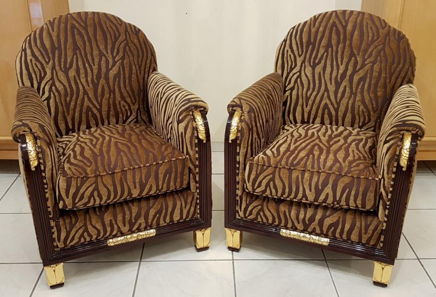 Pierre-paul Montagnac Pair Of Art Deco Armchairs 1920-1925 , More Informations...