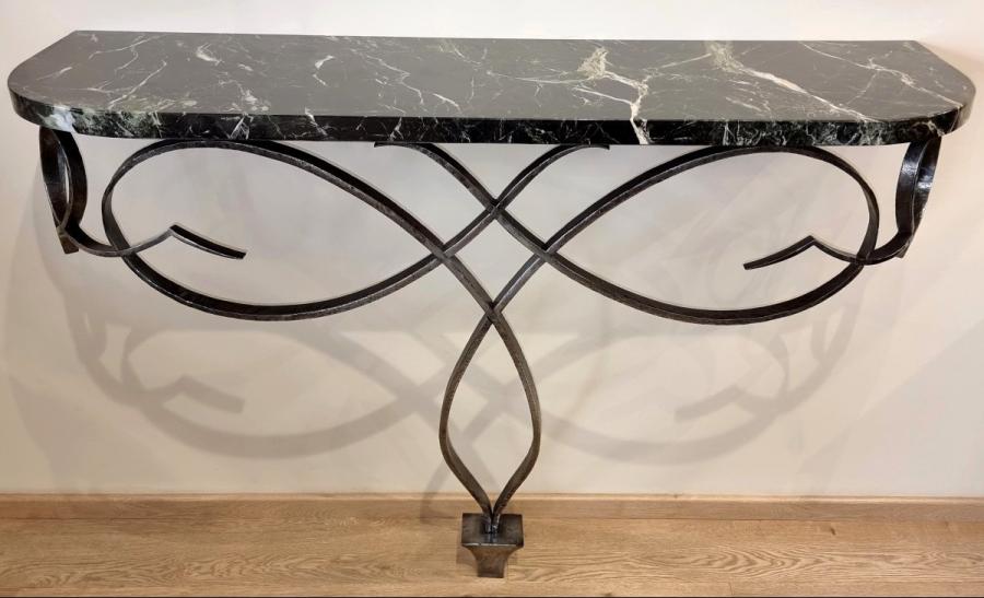 Raymond Subes Art Deco Wrought Iron Console 1930 , More Informations...