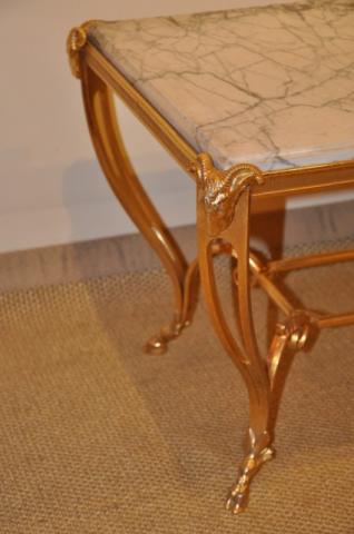 RINCK Maurice  coffe table in gilded bronze, More Informations...