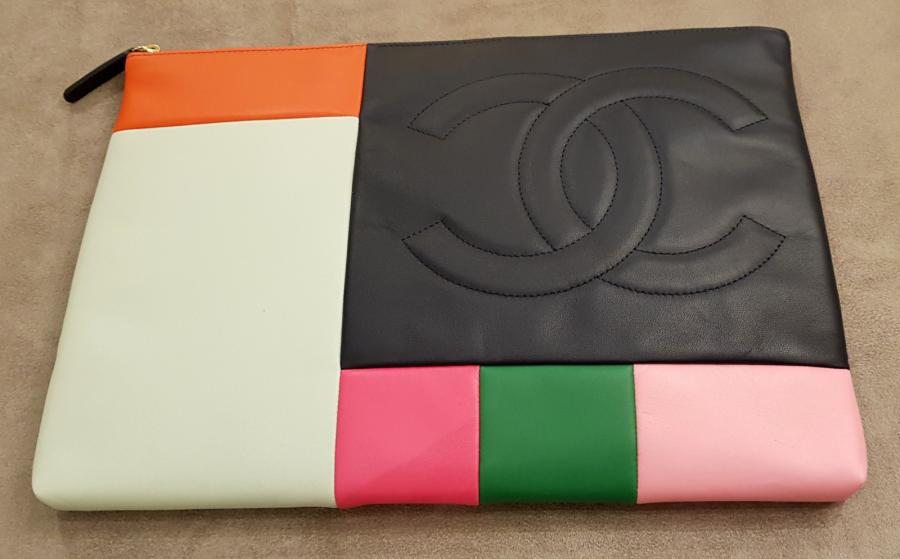 CHANEL PATCHWORK LEATHER POUCH 2015, More Informations...
