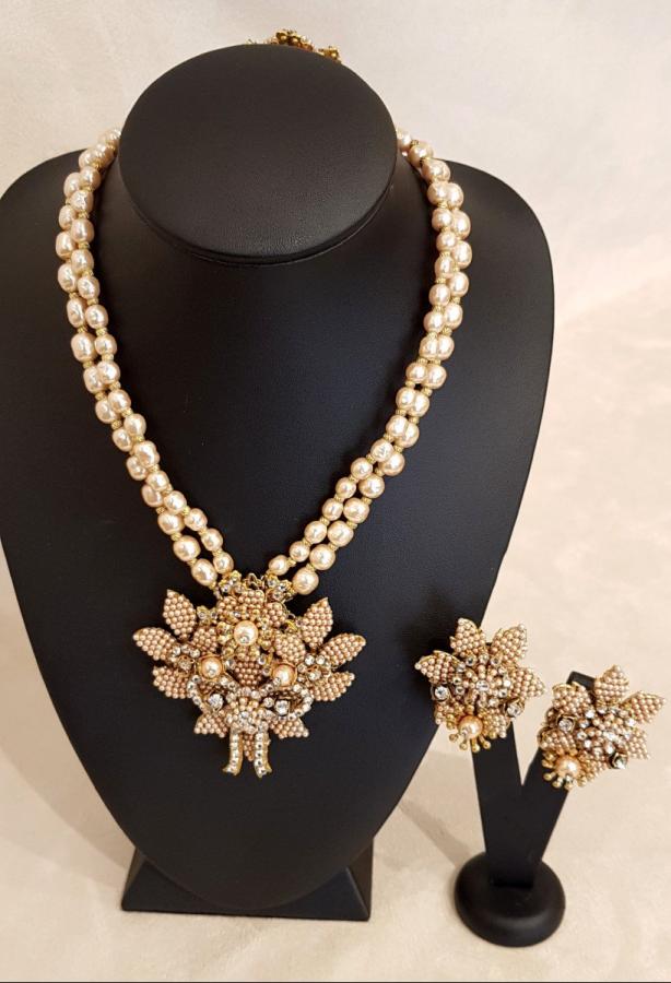 Stanley Hagler Demi Parure Necklace & Earrings , More Informations...