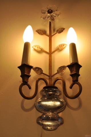 BAGUES PAIRE pair of sconces circa 1940 , More Informations...