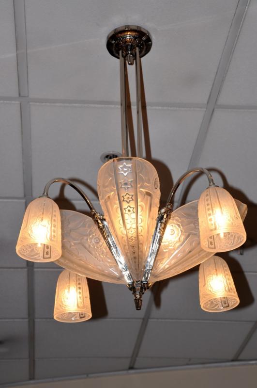 DONNA PARIS CHANDELIER ART DECO 1930, More Informations...