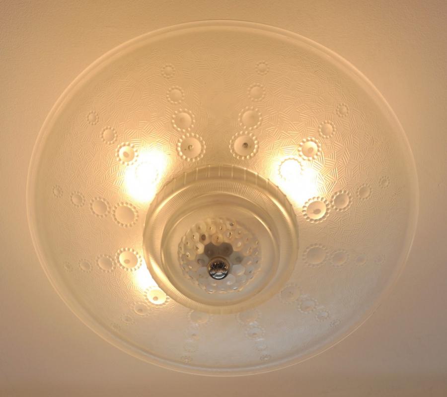 Georges Leleu Ceiling Lamp Art Deco 1930, More Informations...