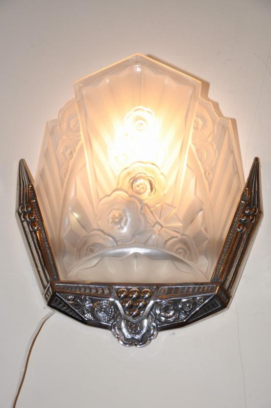 J . ROBERT PAIR OF SCONCES ART DECO 1930, More Informations...