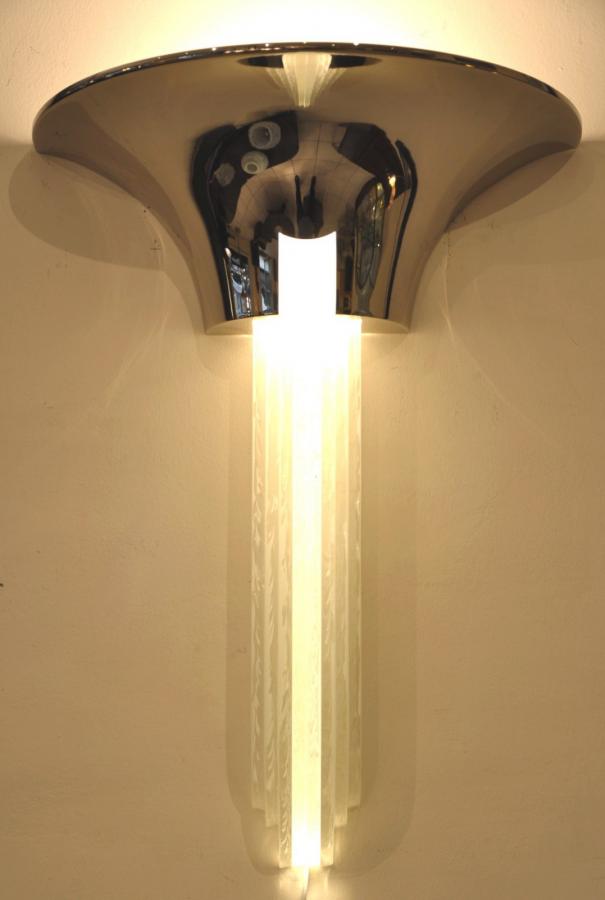 Jean Perzel Pair Of Large Sconces Model No. 651 Circa 1980, More Informations...