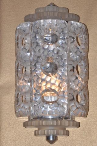 LALIQUE Pair of sconce SEVILLE , More Informations...