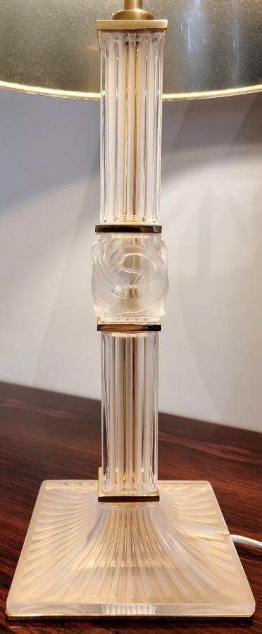 Marc Lalique Josephine Crystal Lamp