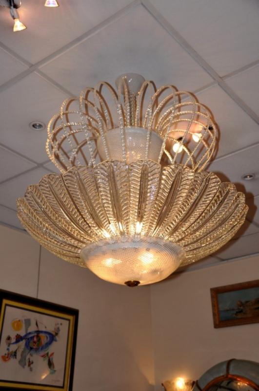 MAZZEGA BIG CHANDELIER MURANO ITALY 1940-1945, More Informations...