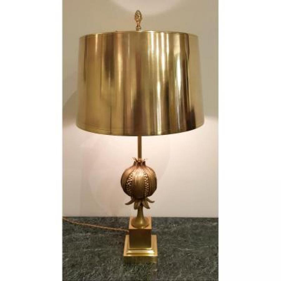 Maison Charles Lampe Modele Grenade Bronze 1970, Plus d'infos...