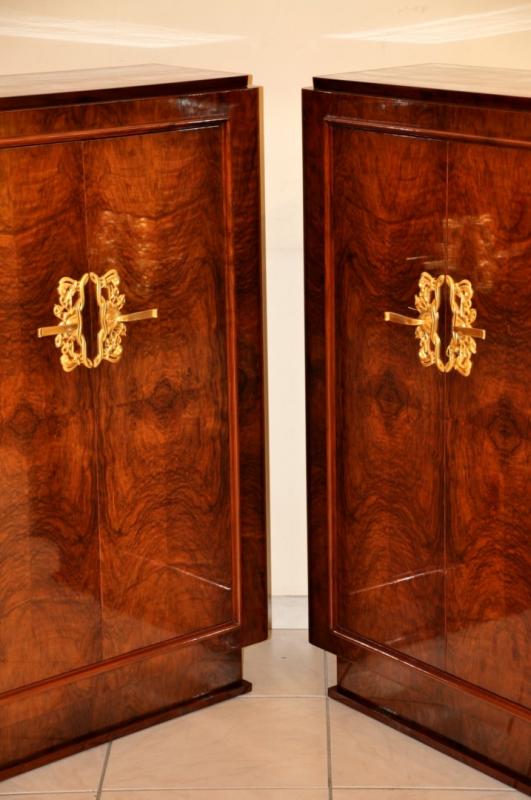 JULES LELEU PAIRE de CABINETS ART DECO 1937, Plus d'infos...