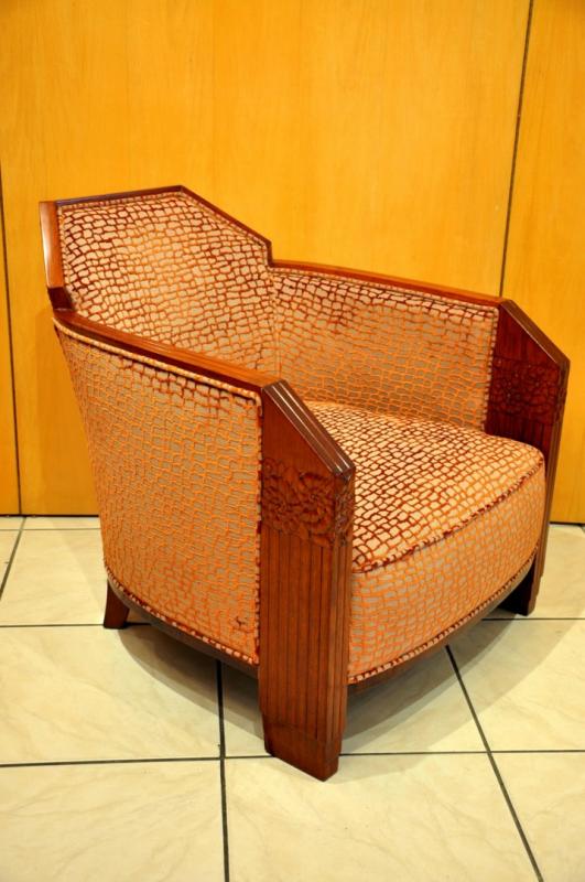 MAURICE  DUFRÃNE PAIRE DE FAUTEUILS ART DECO 1925-1930, Plus d'infos...