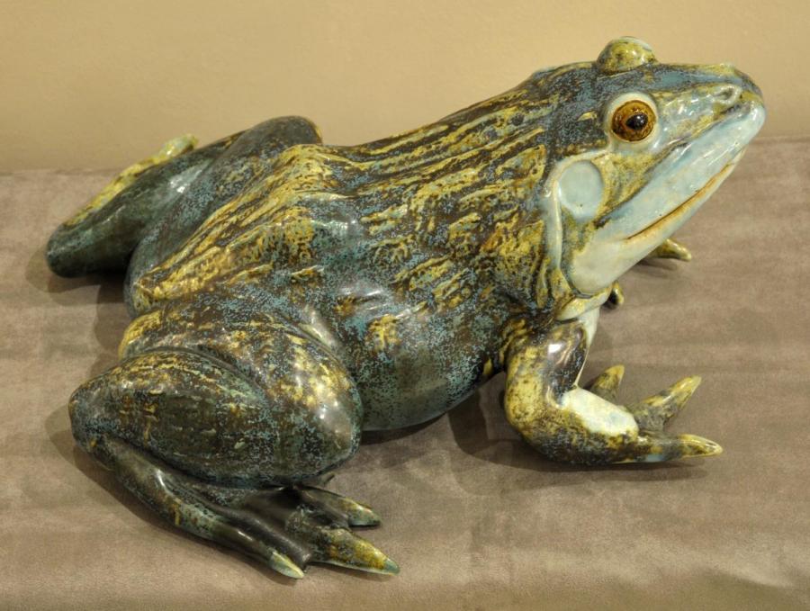 Jacques Nam CÃ©ramique Ã©maillÃ©e Grenouille Circa 1940 , Plus d'infos...