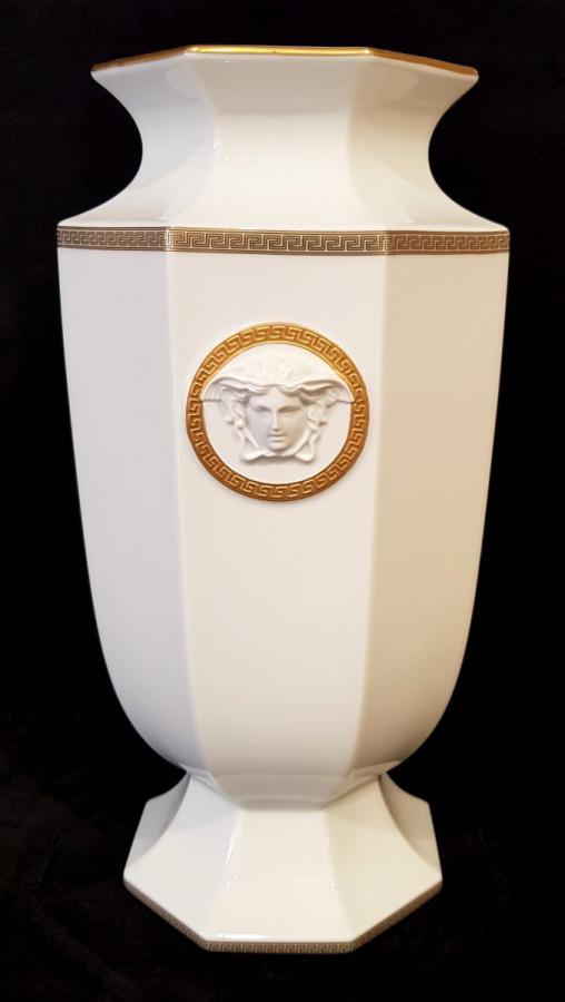 Versace Rosenthal  Vase Porcelaine ModÃ¨le Gorgona, Plus d'infos...