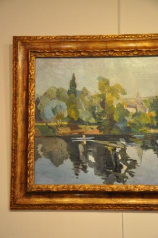 GEORGES LUCIEN GUYOT landscape painting 1920, More Informations...