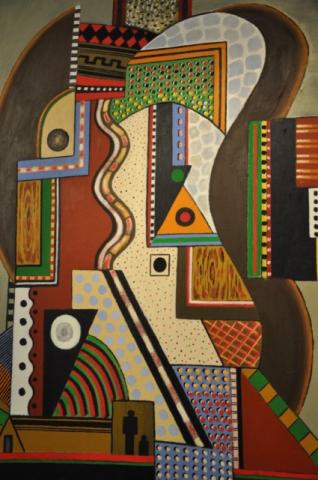 GEORGES TERZIAN  ABSTRACT ART CUBIST, More Informations...