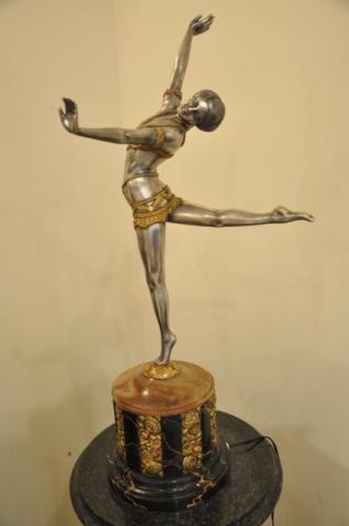 COLINET ETLING SCULPTURE BRONZE DANSEUSE ART DECO, Plus d'infos...