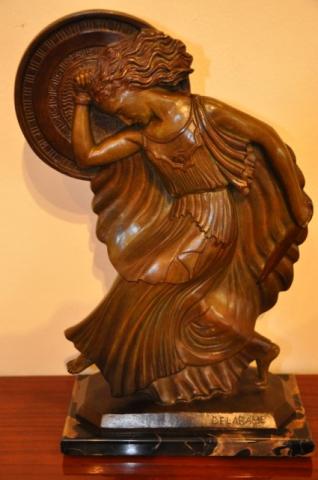 DELABASSE ETLING SCULPTURE BRONZE ART DECO, More Informations...