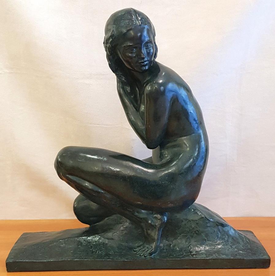Jean Ortis Amedeo Gennarelli Importante Sculpture Bronze Cire Perdue Art DÃ©co 1930, Plus d'infos...